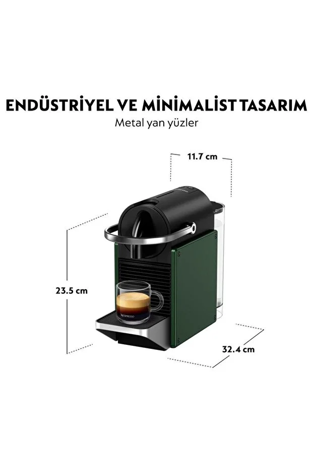 Nespresso C62 Pixie Kahve Makinesi,Yeşil